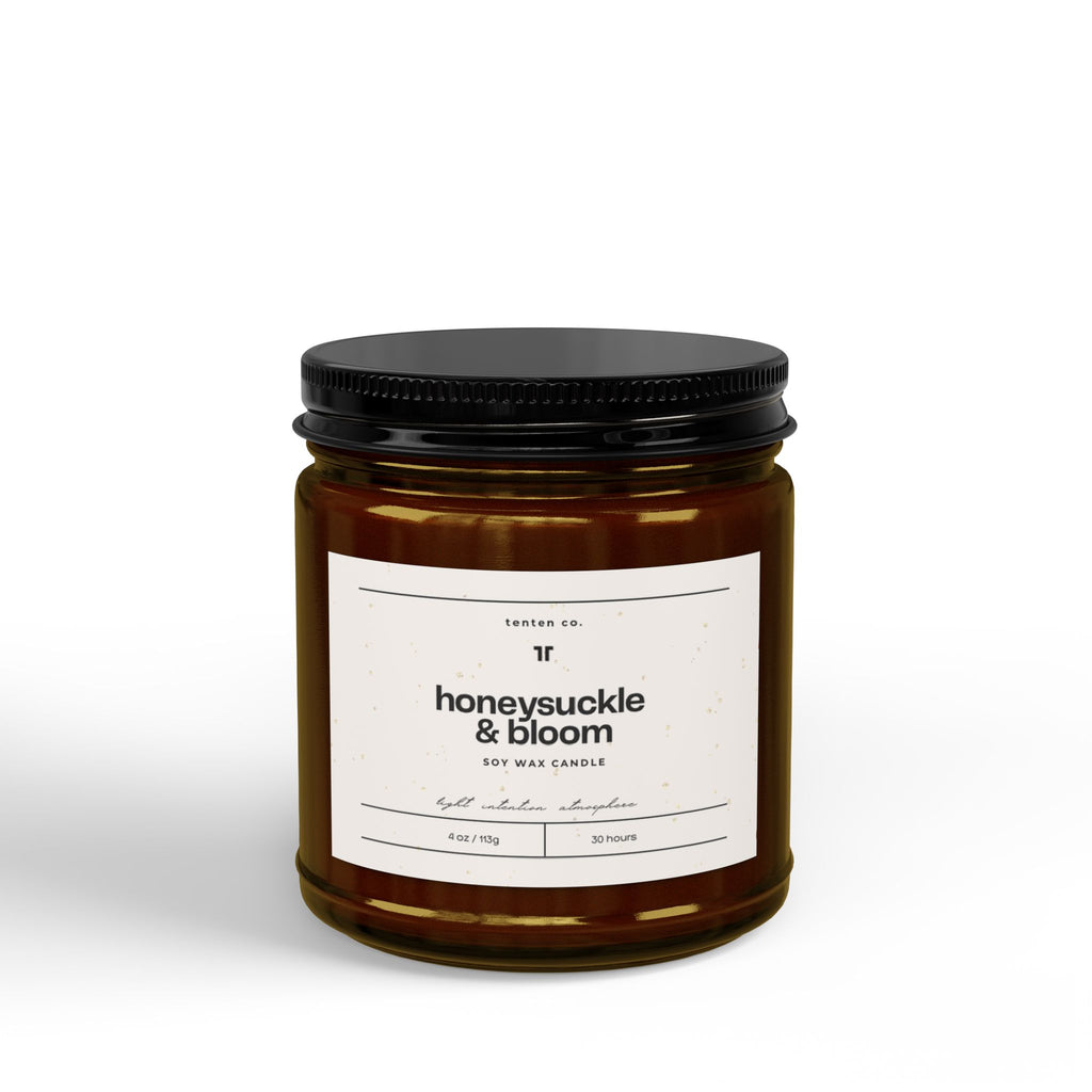 Honeysuckle & Bloom   Soy Candle   (4oz & 9oz)