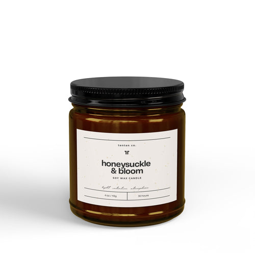 Honeysuckle & Bloom   Soy Candle   (4oz & 9oz)