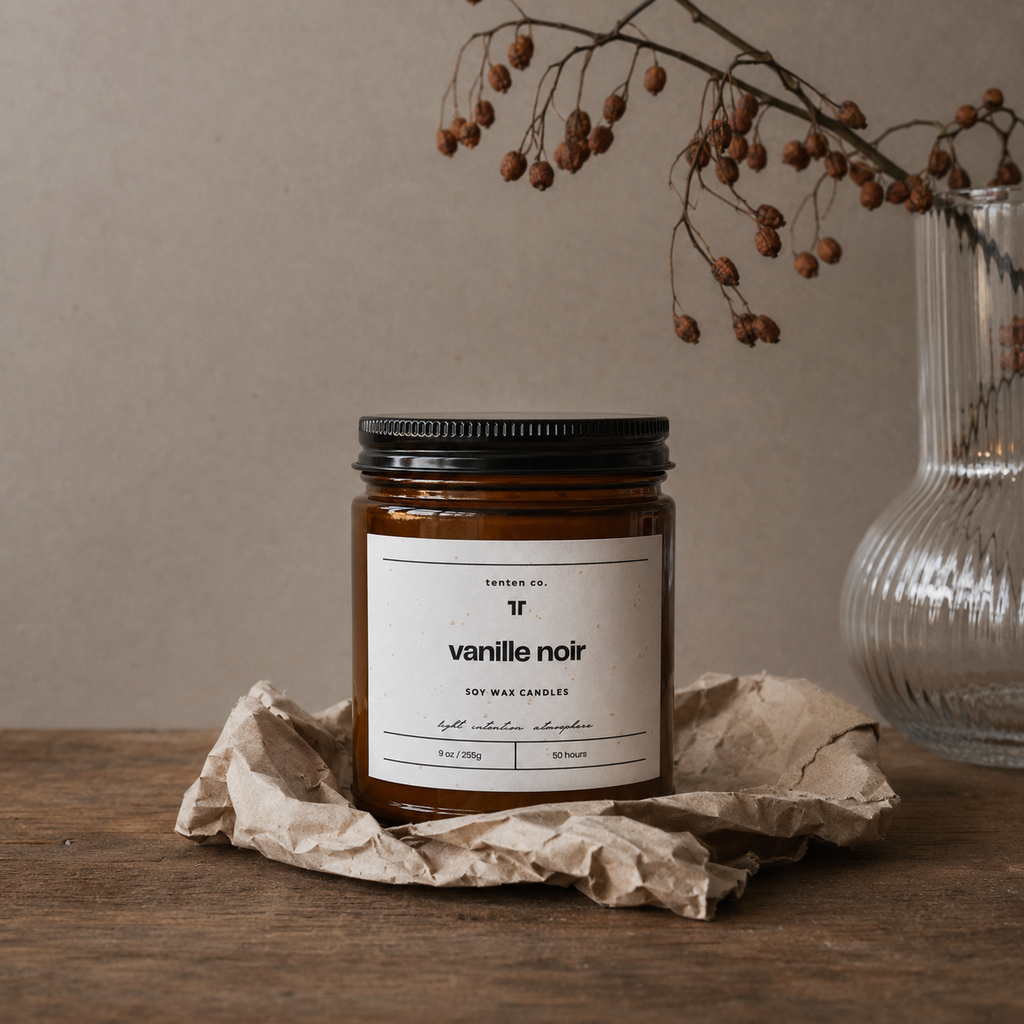 Vanille Noir candle in The Ritual Discovery Set by TenTen
