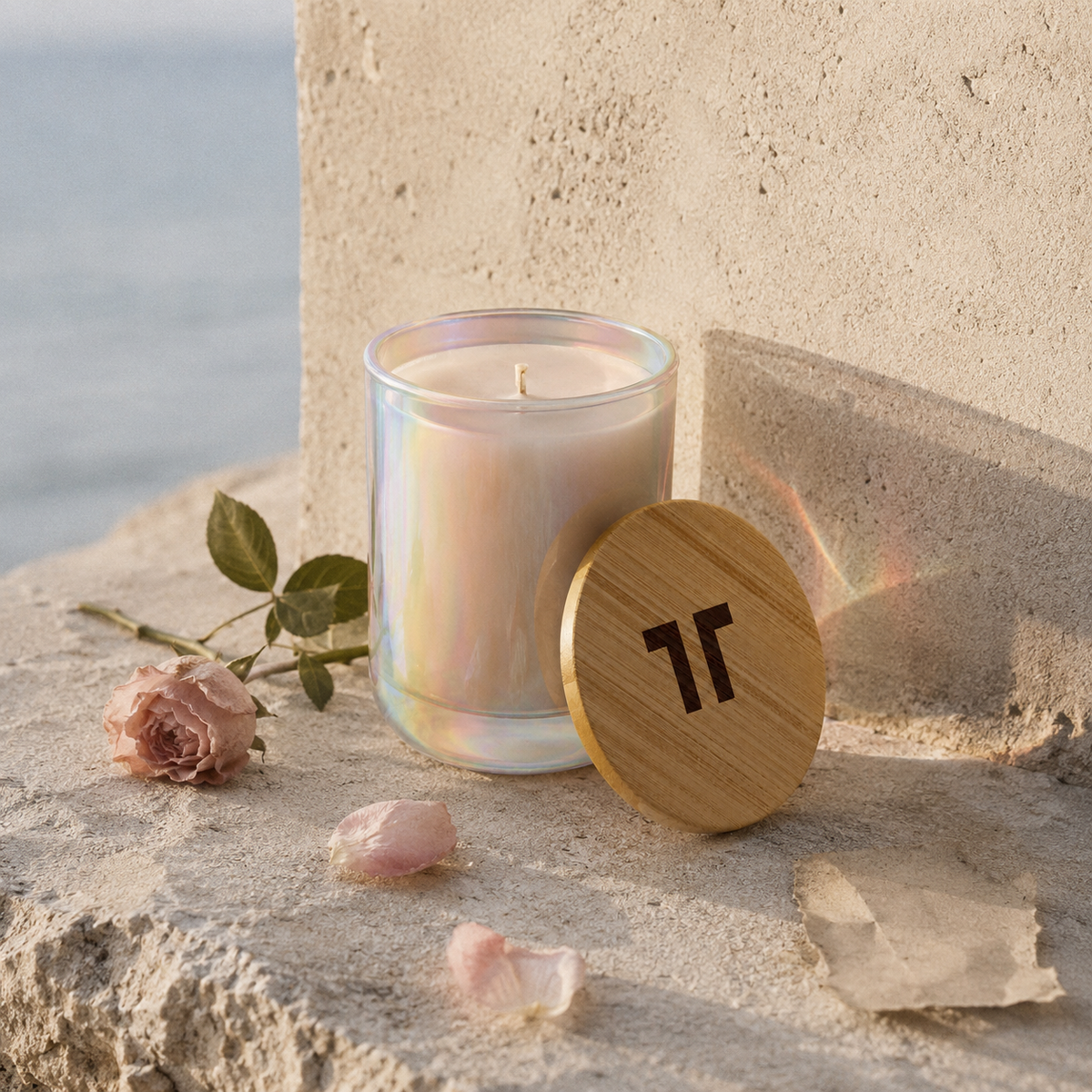 Cottesloe Rose in Opal Iris glass — The Westerly Set by TenTen